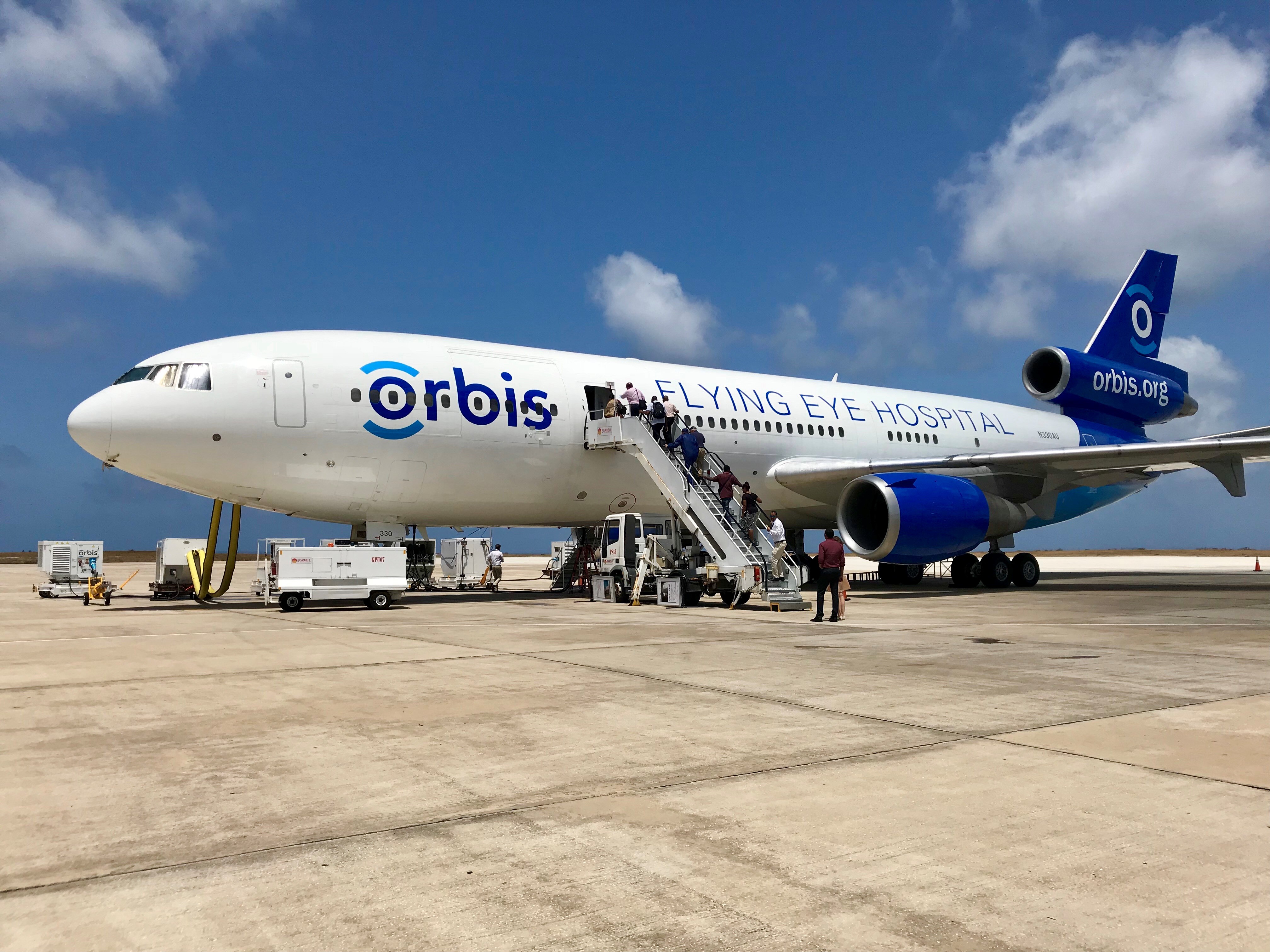 Flying Eye Hospital in Barbados